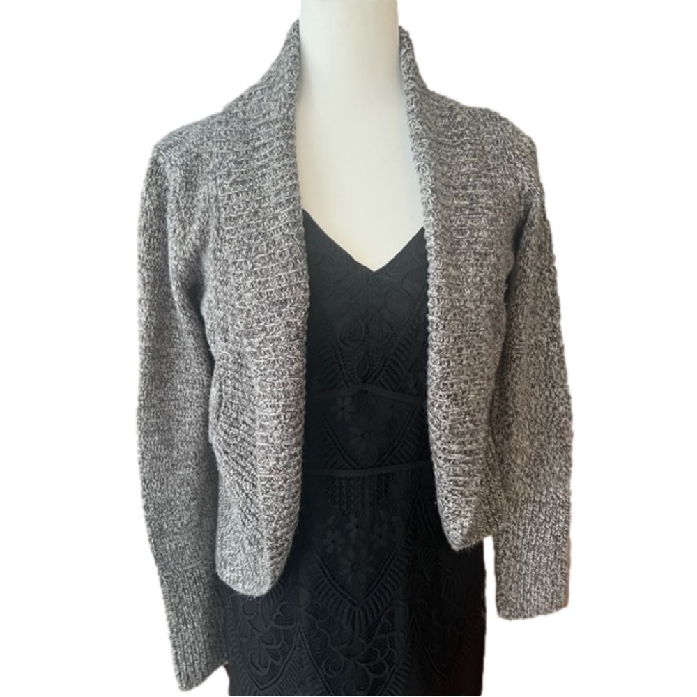 Dynamite Shawl Open Collar Cropped Cardigan Brand New!